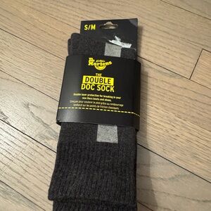 Dr. Martens Double Doc Sock S/M in Dark Gray